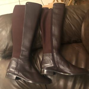Michael Kors Women's Bromley Leather Riding Boots